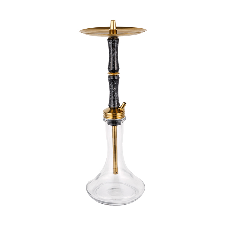 Single Hole Resin Steel Hookah 58cm