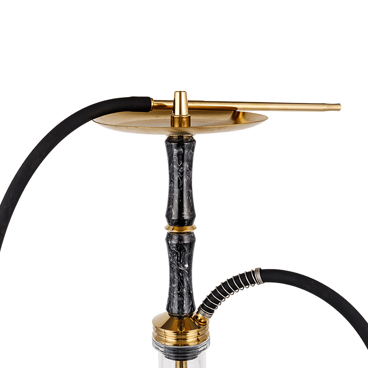 Single Hole Resin Steel Hookah 58cm