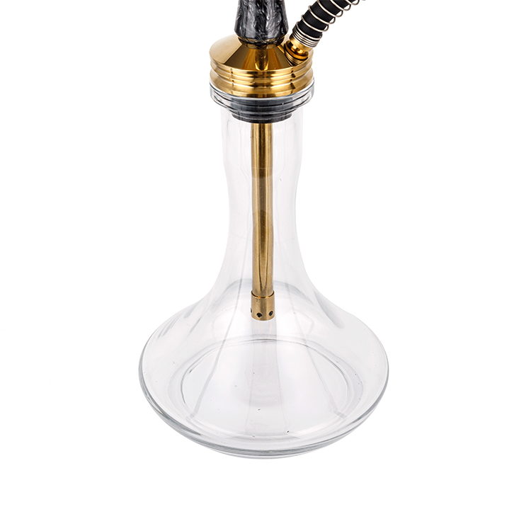 Single Hole Resin Steel Hookah 58cm