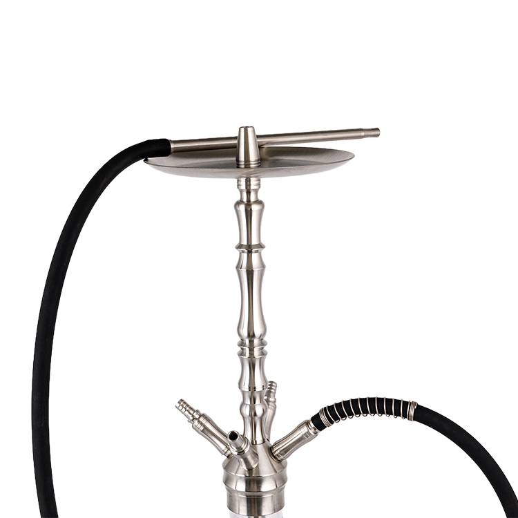 Exemplar Serena Vitrum Argentum Diver quattuor-hole Hookah 64cm