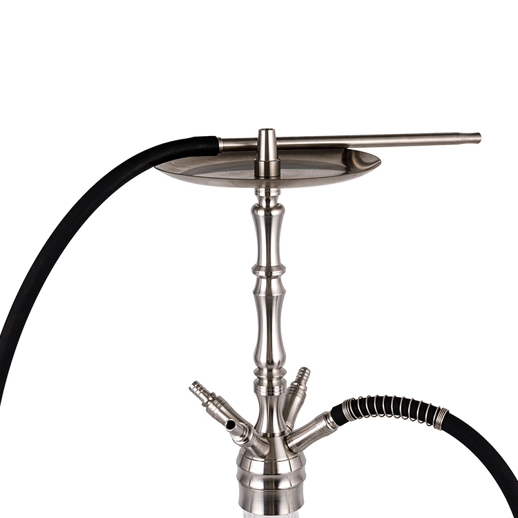 Pattered Serena Argentea Vitri Stainless Steel Four-hole Hookah 61m