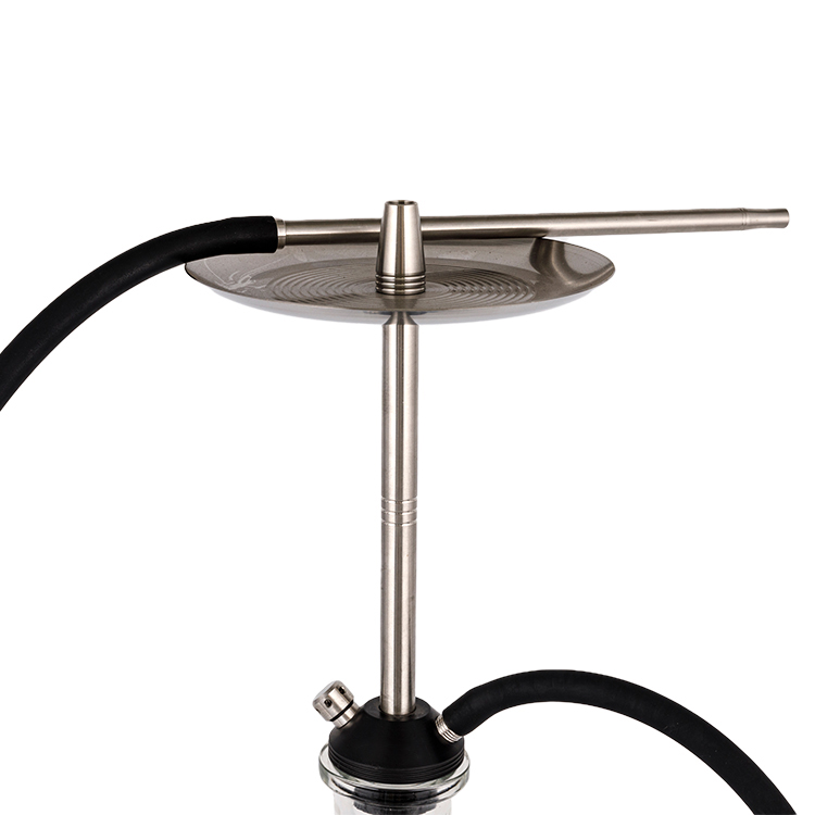 Transparens Vitrum Pom+ Steel Duplex Hole Argentea Hookah 56cm